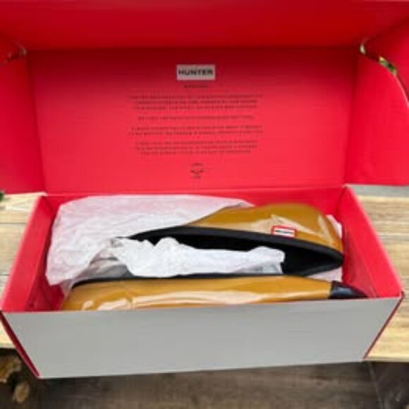 NEW HUNTER ORIGINAL Adorable Mustard & Black Ballet Flats - Size 5 - Picture 4 of 10